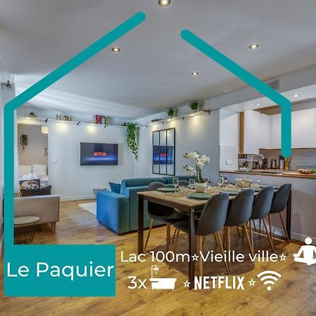 Le Paquier - Mycosyapart, Vieille Ville, Calme, Lac 100M, Netflix Annecy Buitenkant foto